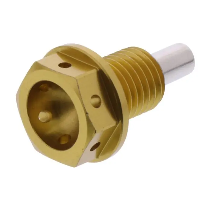Neue Ware JMP Ölablassschraube magnetisch M12 X 1.50 mm 15 mm Gold