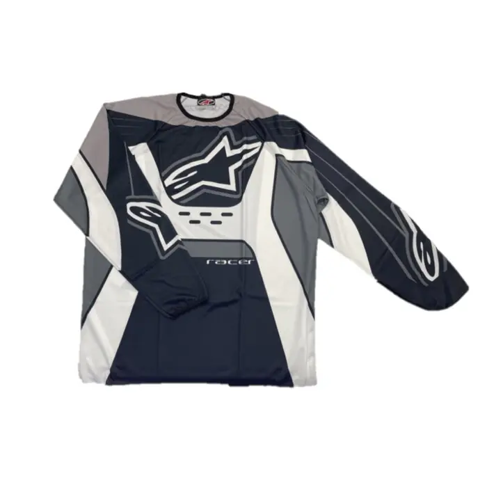 Preiswert Alpinestars Jersey Racer Schwarz Grau Weiß Gr.XXL