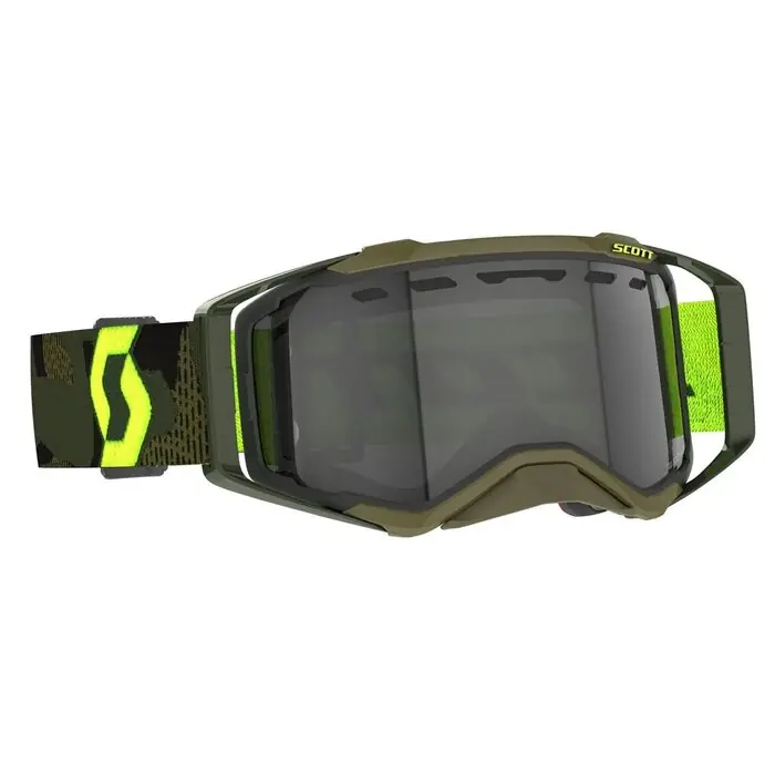 Neue Ware Scott Brille Prospect Enduro LS Kakigrün Neongelb - Grau Works