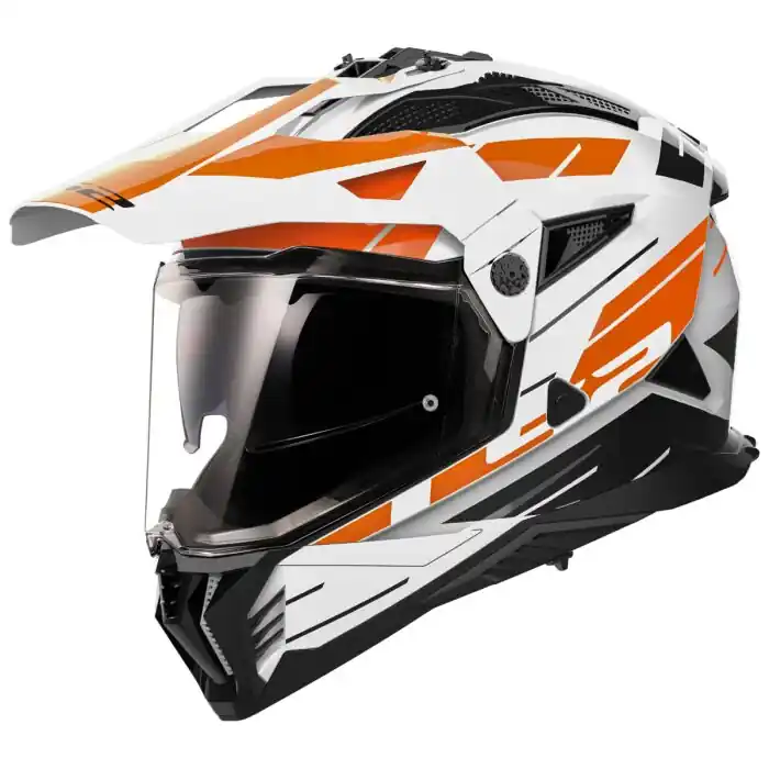 LS2 Helm MX 702 Pioneer II Weiß Orange L (59/60) Preisreduziert