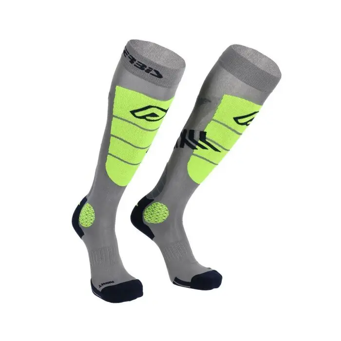 Acerbis Socken MX Impact Vented Gelb Grau S/M Heißes Angebot
