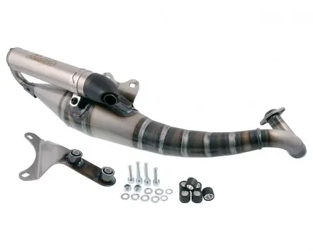 Auspuff GIANNELLI Rekord 50ccm 2-Takt AC LC kompatibel für Piaggio NRG, Zip, Gilera Stalker, Runner, Typhoon, Aprilia SR 50, Scarabeo, Derbi Atlantis Bestseller
