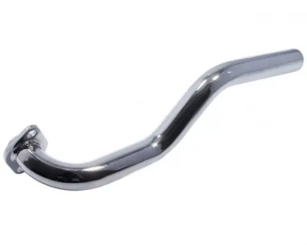 Auspuffkrümmer P3 Tuning mit Flanschanschluss Chrom 28mm Anschluss Hercules / Sachs 504 505 Mofa Prima, Optima Knallerangebot