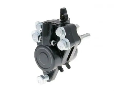 Bremssattel / Bremszange Bremse vorne schwarz komplett für Zündapp KS 50 / 80 2-Takt LC mit Bremsbelägen Top-Preis