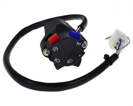 Lenkerschalter Kombischalter Lichtschalter 22mm, 2-teilig 6-Pin 1 Anschluss Motorrad Quad ATV Moped Ersatz Online Kaufen