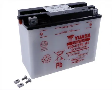 Mega-Angebot Batterie 12V 20Ah YUASA Y50-N18L-A3, ohne Säure