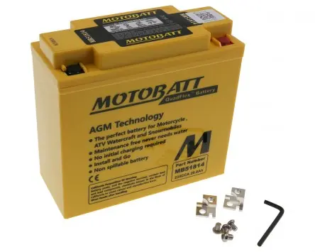 Echt Batterie 12V 22Ah MOTOBATT MB51814 / 51913 kompatibel für BMW R50/5, R75/5, R1100GS, K1200LT, K1600