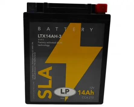 Batterie LANDPORT LTX14AH-3 12V 14Ah, 134x89x166mm kompatibel für Aprilia Shiver, BMW F 650, Piaggio Beverly 400, 500ccm, Motorrad, Roller Ersatz Akku Billig