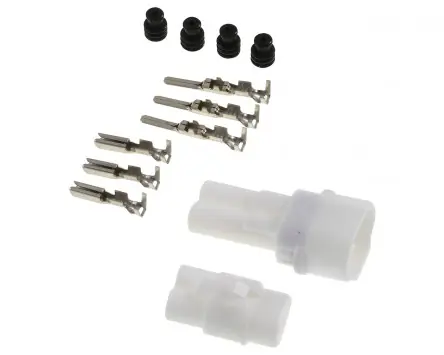 Stecker Set Kabelbaum 2 Pin BGM Typ 090 SMTO MT Sealed 0,85-1,25mm wasserdicht universal, kompatibel f黵 Roller, Vespa, Motorrad Beliebt