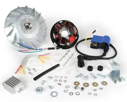 Markenprodukt Umrüstkit Zündung Touring 12V Largeframe ohne Batterie 1600g BGM PRO kompatibel für Vespa P80X, P125X, P200E, P150S, P200E, PX125E