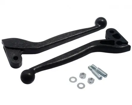 Ausverkauf Bremshebel und Kupplungshebel Set Kunststoff, schwarz für Simson S51, S70, S53, SR50, SR80