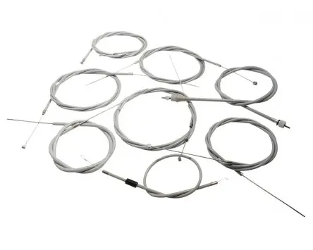 Nur Für Kurze Zeit Seilzugkit mit Tachowelle komplett PTFE UNI AUTO kompatibel für Vespa Rally 180-200, Sprint 150, GT 125, GTR, TS 125, GL 150 Set Satz
