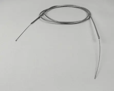 Gaszug 1,2mm x 2500mm, Nippel 3 x 3mm, Hülle 2200mm grau PE, geflochten BGM universal, kompatibel für Roller, Scooter, Vespa, Moped Garantierte Lieferung