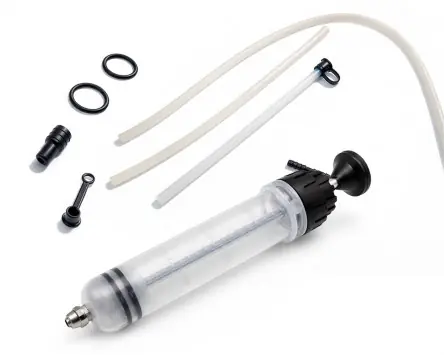 Handpumpe 200ml Öil Getriebeöl Absaugpumpe Umfüllpumpe Flüssigkeiten Kraftstoff kompatibel mit KFZ, Motorrad, Roller, Auto, Quad, Universal Sonderangebot