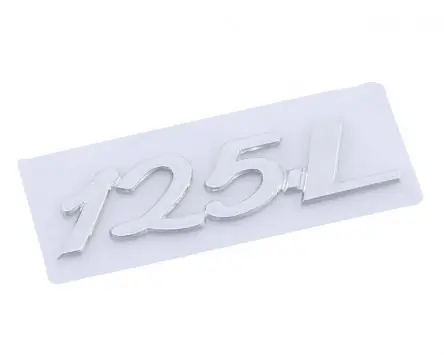 Neu Im Sortiment Schriftzug Aufkleber Sticker für Gepäckfach 125 L 50x13mm, zum kleben