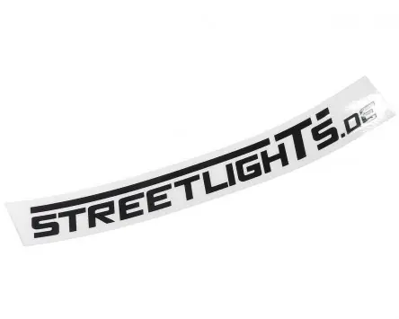Aufkleber Streetlights schwarz Neuheit