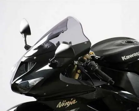 Scheibe MRA-Racingscheibe, kompatibel für Kawasaki ZX6R, 05-08, ZX10R 06-07, schwarz Preisreduziert
