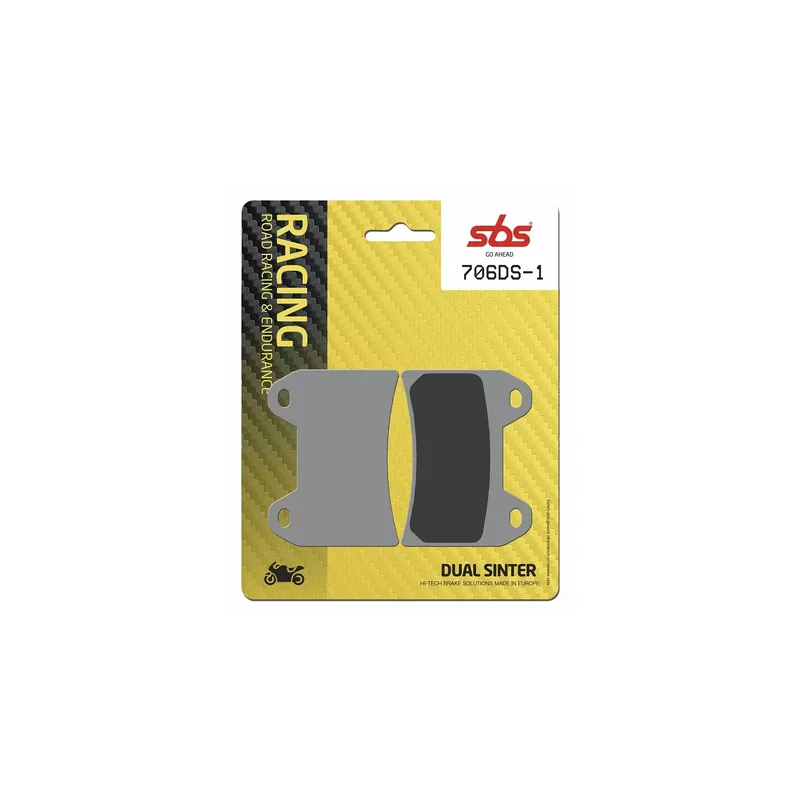 Sintermetall-Bremsbeläge SBS Racing Dual Sintered DS Racing Brembo P4 Super-Preis