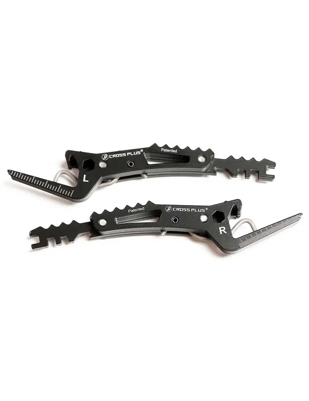 Top-Preis Universal passenger footpegs black cross - enduro - motard