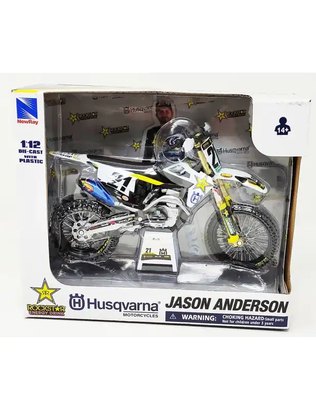 Diecast bike NewRay Husqvarna Factory FC 450 JASON ANDERSON 1 12 Markenware