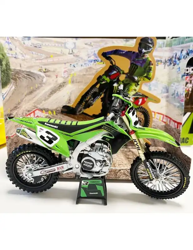 Diecast bike model Kawasaki Race Team KX 450 2019 Tomac 1 12 Knallerangebot
