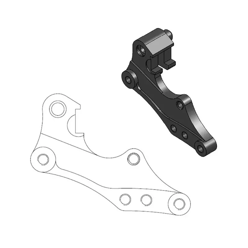 Begrenztes Angebot Moto-Master Bremssattel-Adapter Oversize Dakar 298 mm Ø