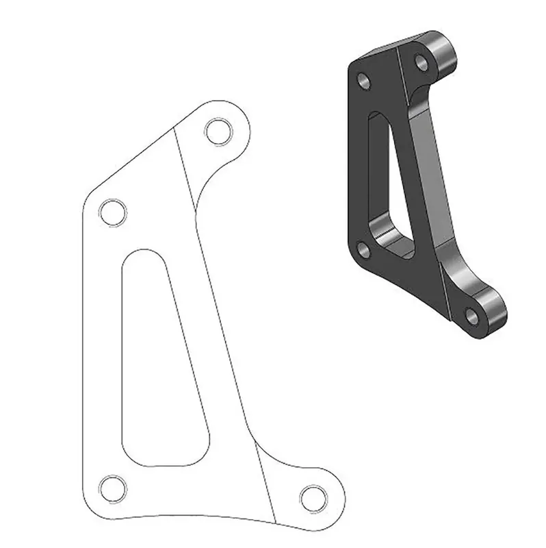 Preiswert Moto-Master Bremssattel-Adapter Supermoto Racing Adapter 320 mm Ø