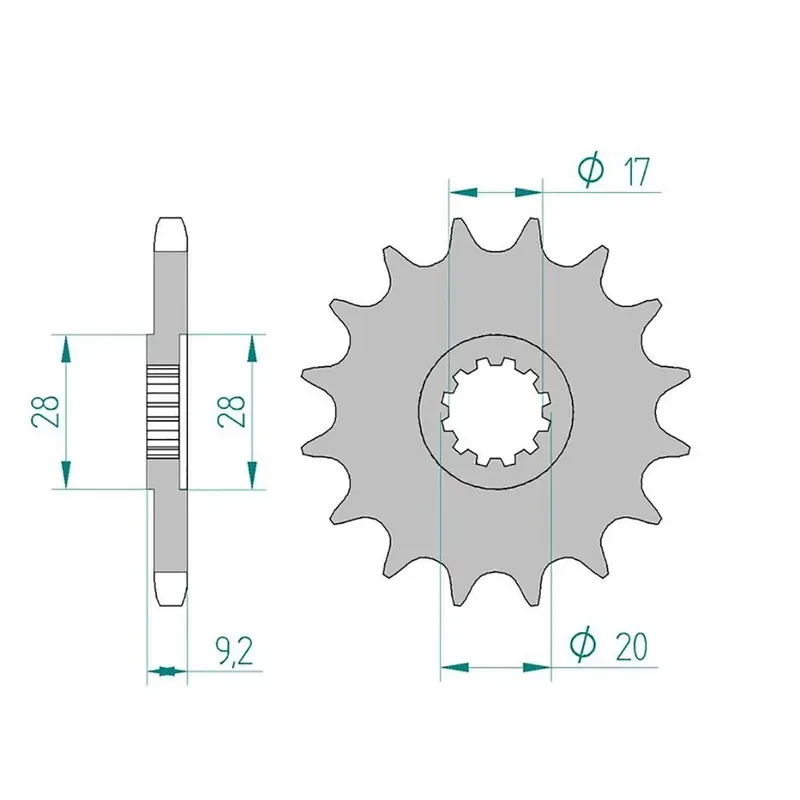 Top-Angebot AFAM Ritzel 428 12 Zähne