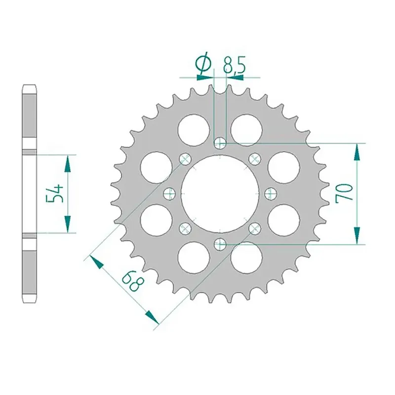 Esjot Kettenrad 10105-36 STAHL 420 36 Zähne Solange Der Vorrat Reicht