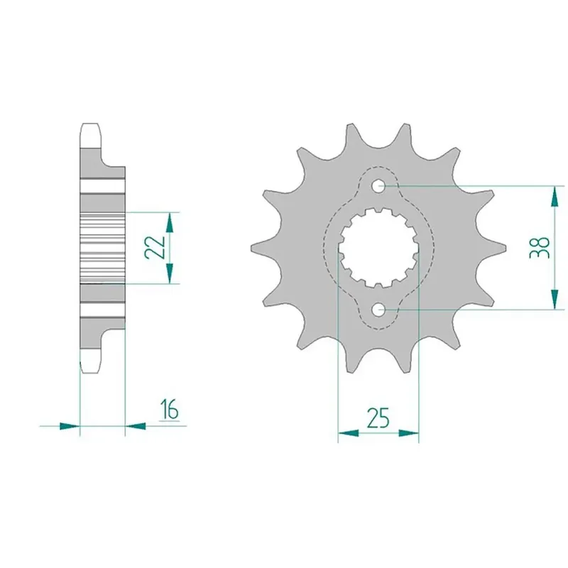 Meistverkauft Esjot Ritzel 52608-15 525 Sport 15 Zähne
