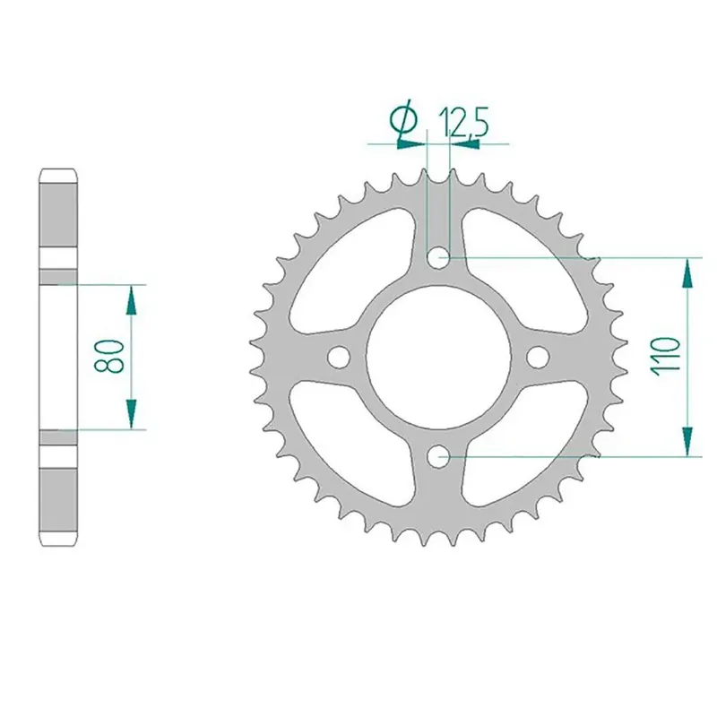 Must-Have Esjot Kettenrad 10603-37 STAHL 530 37 Zähne