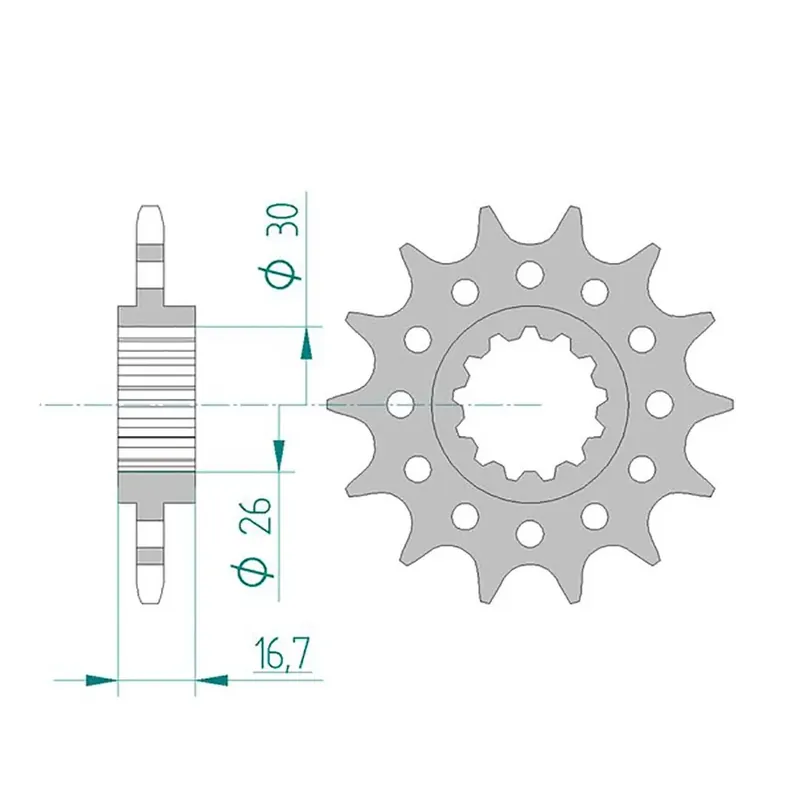 Sonderaktion Esjot Ritzel 20608-14 520 Sport 14 Zähne