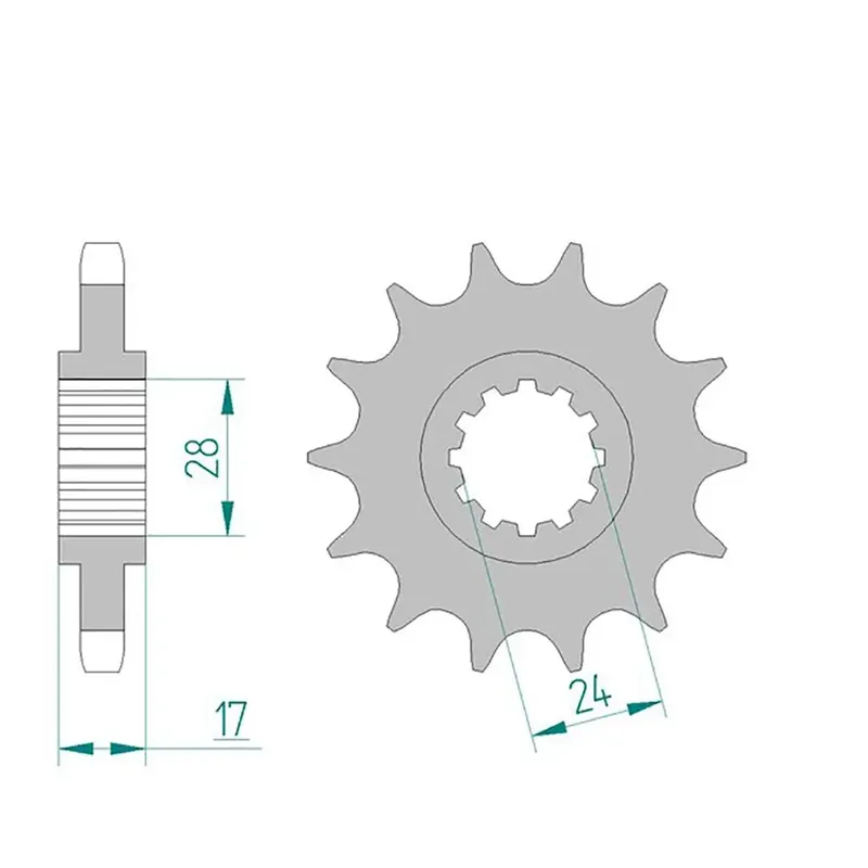 Esjot Ritzel 20504-14 530 Sport 14 Zähne Schneller Versand