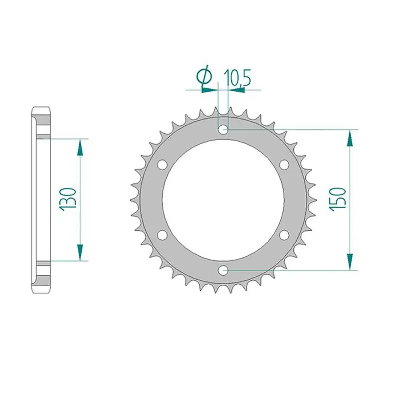 Esjot Kettenrad 12802-45 STAHL 532 45 Zähne Versand Am Gleichen Tag