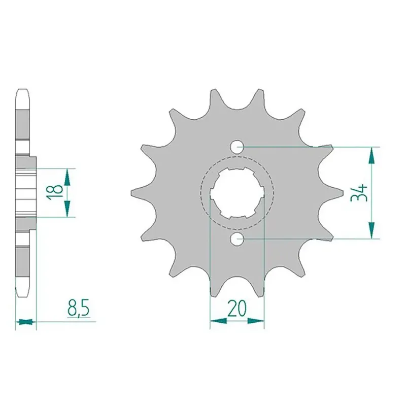 Top-Angebot Esjot Ritzel 20317-15 520 f. CA125 15 Zähne