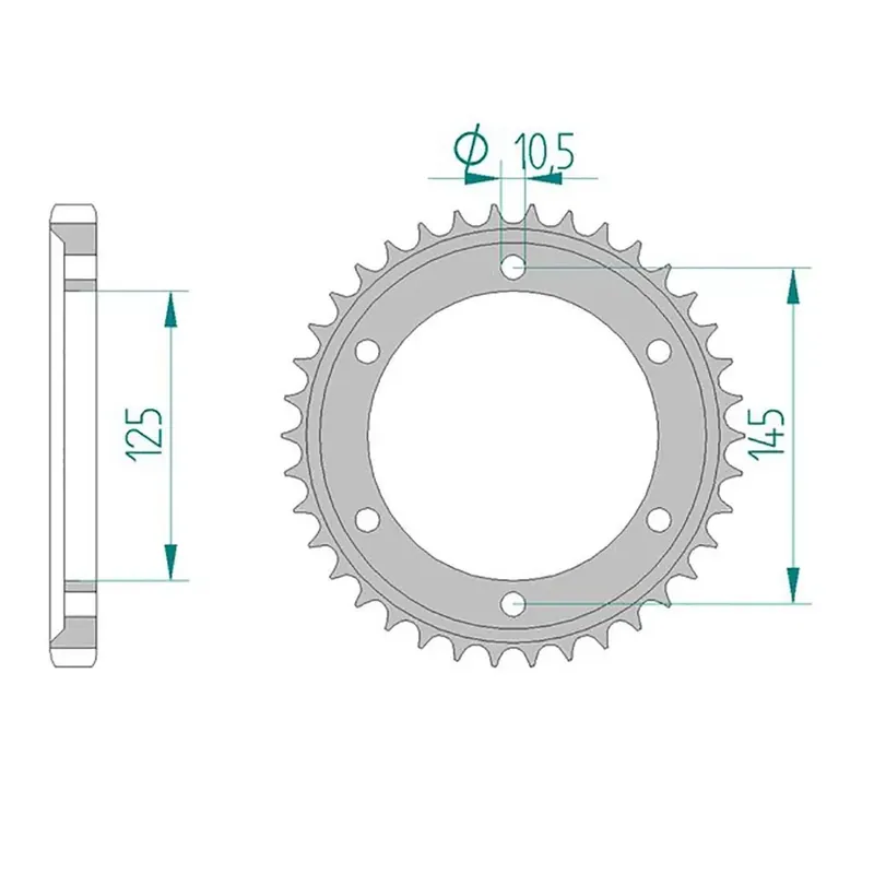 Letzte Chance Esjot Kettenrad 12601-41 STAHL 530 41 Zähne