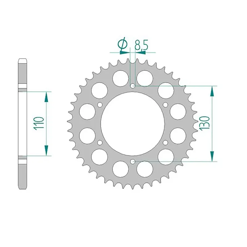 Jetzt Kaufen Esjot Kettenrad 11308-45 STAHL 520 45 Zähne