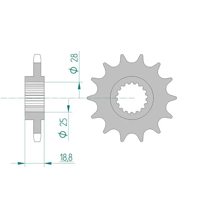 Esjot Ritzel 61600-17 525 Sport 17 Zähne Saisonangebot