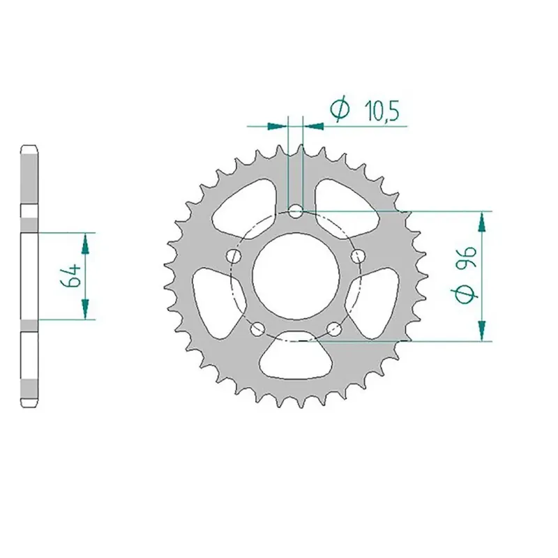 Beliebt Esjot Kettenrad 10301-41 STAHL 520 41 Zähne