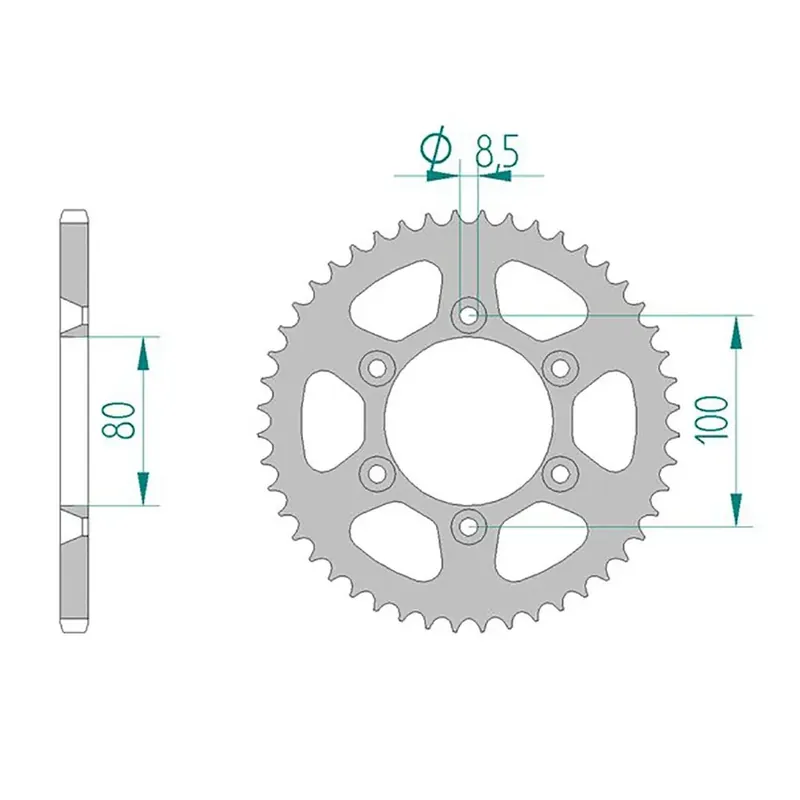 Beliebt Esjot Kettenrad 80103-54 STAHL 420 54 Zähne