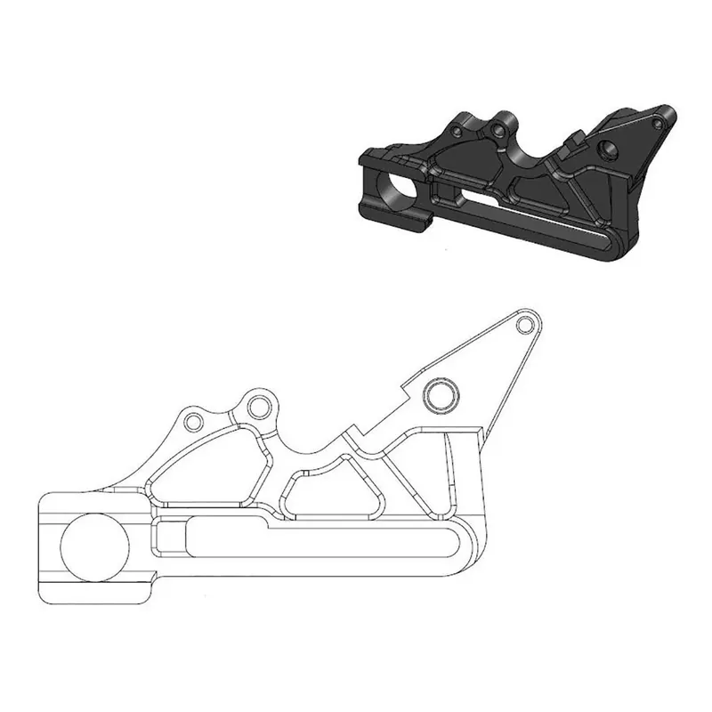 Jetzt Bestellen Moto-Master Bremssattel-Adapter Oversize Factory hinten 240 mm Ø schwarz