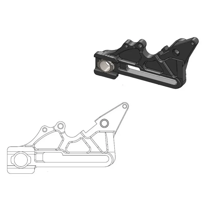 Moto-Master Bremssattel-Adapter Factory hinten 240 mm Ø schwarz Highlight
