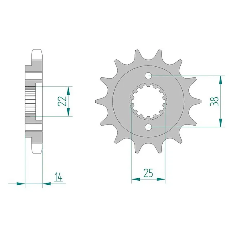 Neuheit AFAM Ritzel 530 15 Zähne