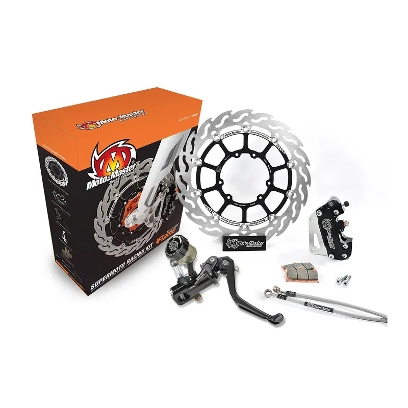 Moto-Master Supermoto Kit 320 Flame Bremsscheibe Bremssattel Bremspumpe Knallerangebot