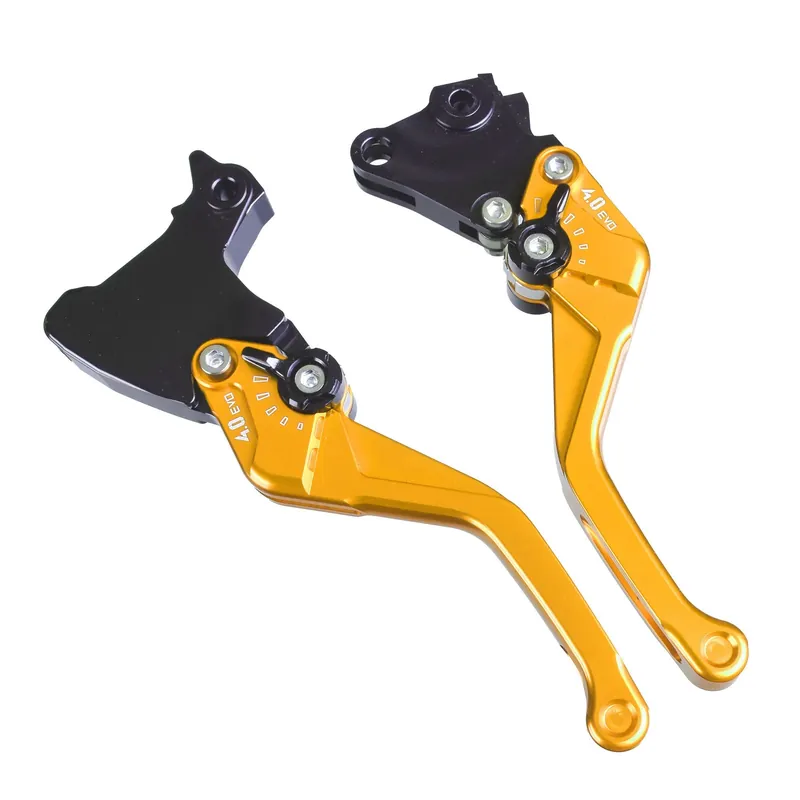Preisreduziert PUIG Bremshebel + Kupplungshebel Set v4 kurz gold (für Kawasaki Ninja 1100 SX ABS 25 )