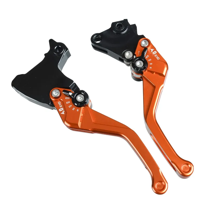 Preisreduziert PUIG Bremshebel + Kupplungshebel Set v4 kurz orange (für Yamaha MT-125 ABS RE39 20 )