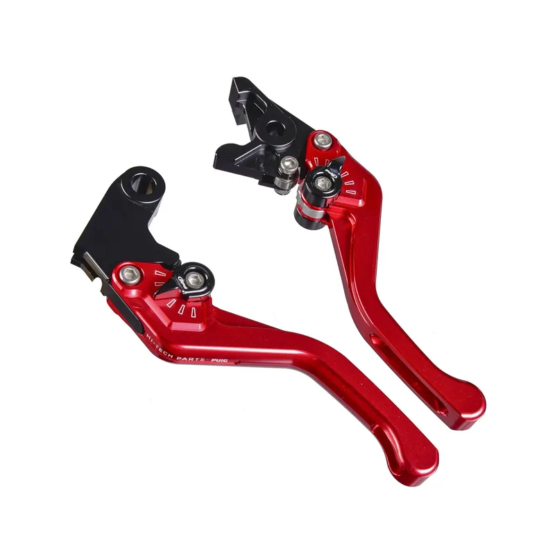 Markenprodukt PUIG Bremshebel + Kupplungshebel Set v3 kurz rot (für Yamaha MT-07 RM48 25 )