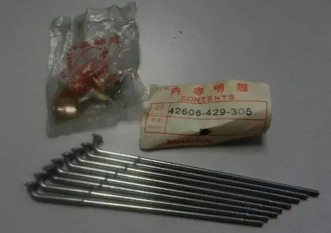 Honda HINTERE SPEICHE CB250RS XL250S XL500 Schneller Versand