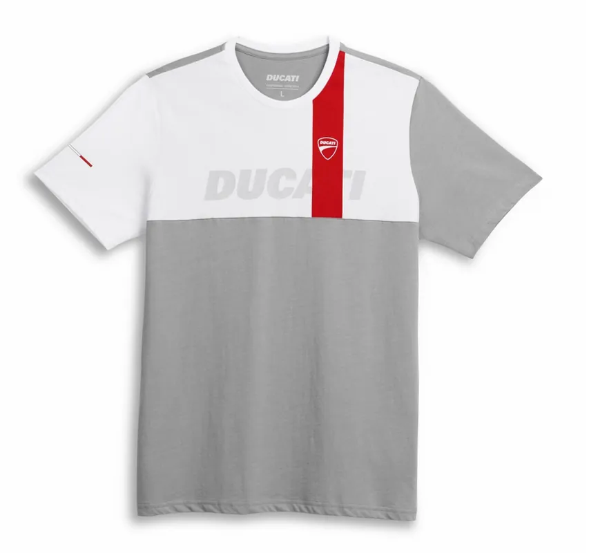 Super-Preis Ducati T-SHIRT COLOR BLOCK HERREN