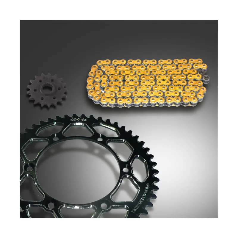 Beliebt GP-TECH Factory Kettenkit Kawasaki schwarz DID 520 VX3 X Ring